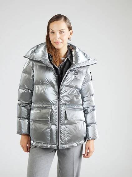 Blauer.USA Zimní bunda – stříbrná: přední strana