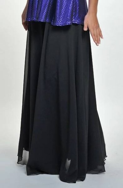 Kolová šifonová sukně | Verino