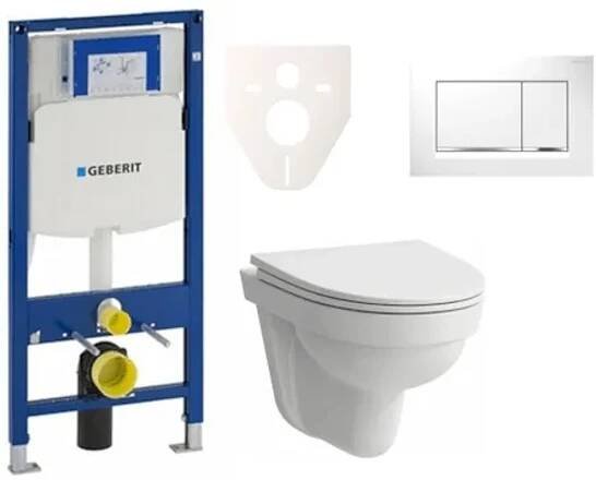 Laufen Cenově zvýhodněný závěsný WC set Geberit do lehkých stěn / předstěnová montáž+ WC Laufen Laufen Pro Nordic SIKOGES3H5 SIKOGES3H5