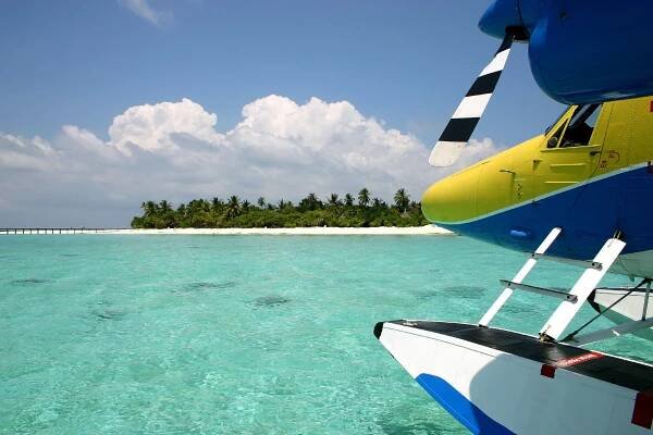 View from seaplane pontoon