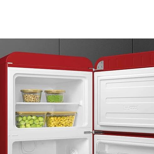 Smeg Kombinovaná chladnička s mrazničkou nahoře červená FAB30RRD5 - Elettromec 