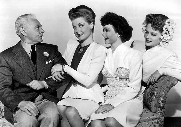 Charles Ruggles, Ann Sheridan, Jane Wyman, Alexis Smith - The Doughgirls - Promo
