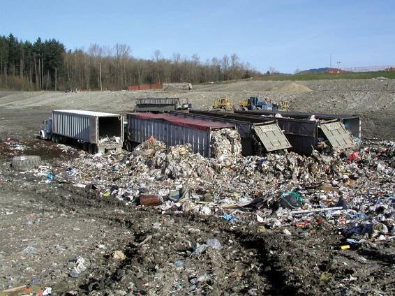 Unloading Municipal Solid Waste