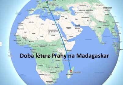 Madagaskar: Doba a Délka letu z Prahy? (přímý)