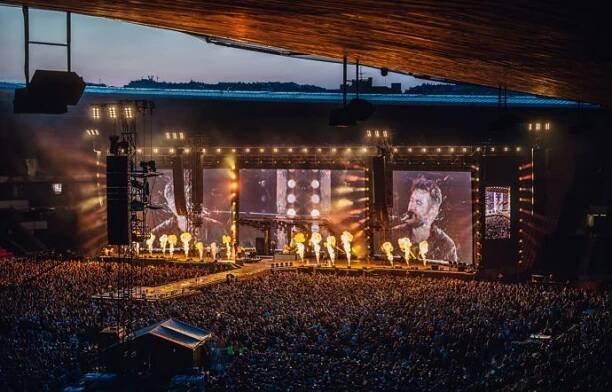 Koncert Marka Ztraceného v pražském Edenu. 