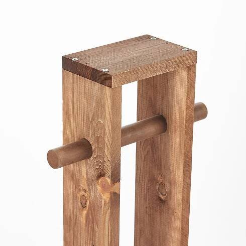 Dřevěný držák na toaletní papír, 61 x 14 x 8 cm