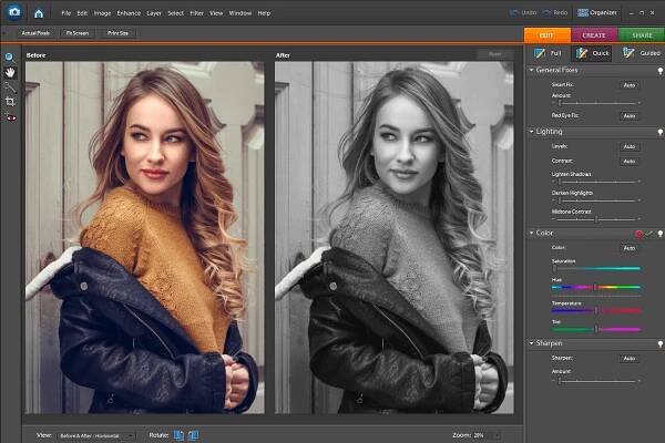 adobe photoshop elements free download interface