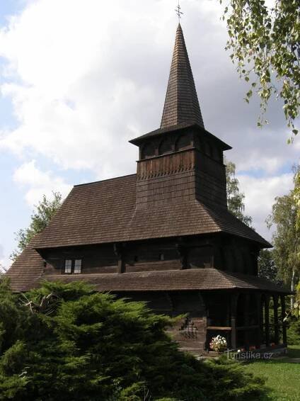 Dobříkov - dřevěný kostel... - Kostel