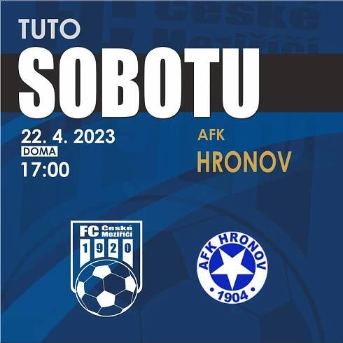 FC zve na 22 - 23. dubna 2023 - České Meziříčí