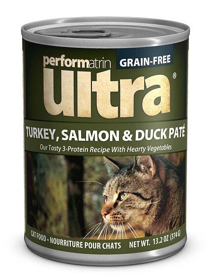 Performatrin Ultra Grain-Free Turkey, Salmon & Duck Pate Wet Cat Food