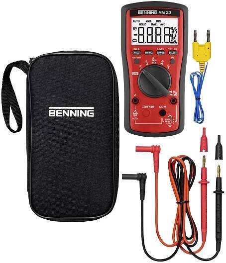 Benning MM 2-3 multimetr, CAT III 600 V, CAT IV 300 V, displej (counts) 6000, 044693
