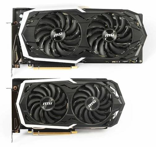 MSI GeForce RTX 2070 Armor (nahoře) vs. GeForce RTX 2060 Super Armor 4K 