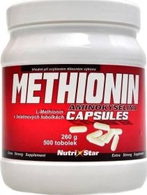 Nutristar Methionin 400 mg 500 kapslí od 100 Kč
