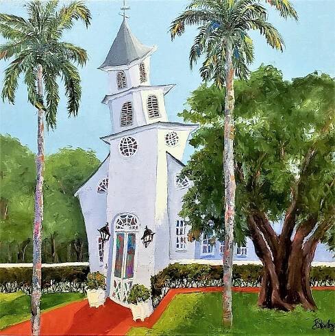 Trinity Church (SOLD)<br />
Oil on Canvas<br />
24 x 24