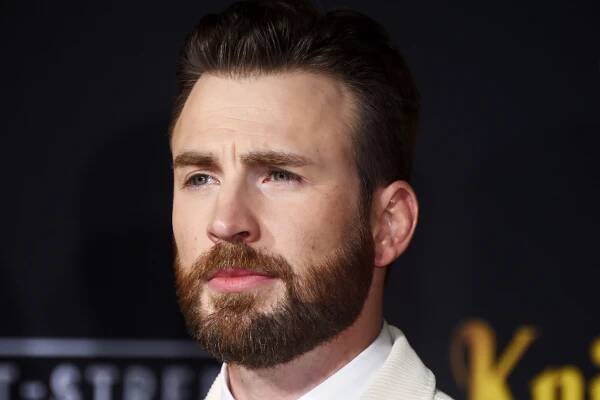 Chris Evans's Notorious Mustache Returns in Netflix's 
