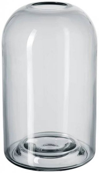 VÁZA IKEA DROMSK 18 cm ŠEDÁ