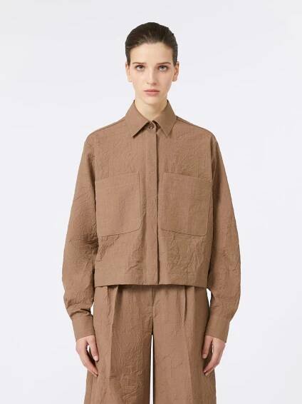 Wool boxy jacket - HAZELNUT BROWN - Max Mara - 2