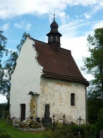 Hřbitovní areál s kostelem sv. Mikuláše v Kašperských horách - Krásné Čechy