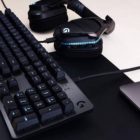 Logitech G 920-009370 klávesnice Hraní USB US Mezinárodní Tmavě šedá (920-009370)