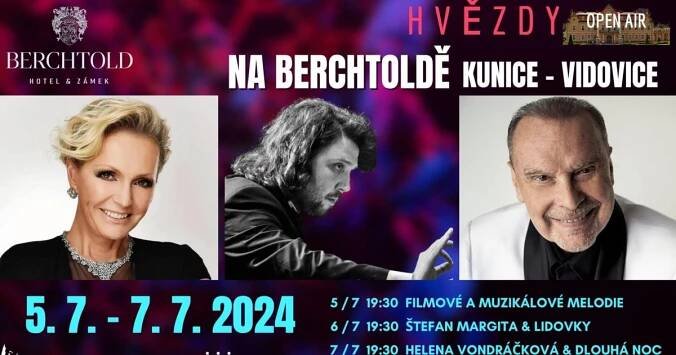 Hvězdy na Berchtoldě - tři exkluzivní koncerty pod širým nebem jen pár kilometrů za Prahou