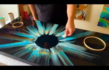 Swipe of an EYE GORGEOUS Depth + Results WOW!!! Acrylic Pouring