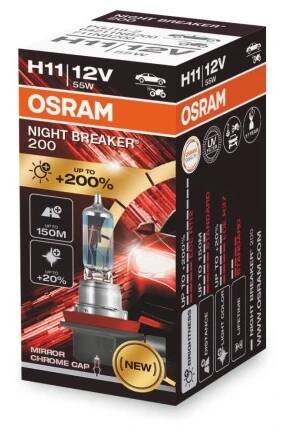 žárovka H11 12V 55W PGJ19-2 NIGHT BREAKER 200 OSRAM