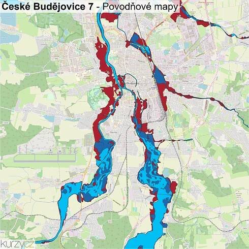 České Budějovice 7 - mapy | Kurzy.cz