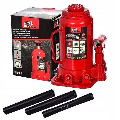 Automobilový Hever hydraulický 15T sloupkový lahvový TORIN Nízký 205mm