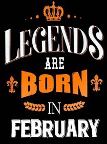 Obrázek produktu Dětské tričko Legendy se rodí v Únoru! Legends are born in February