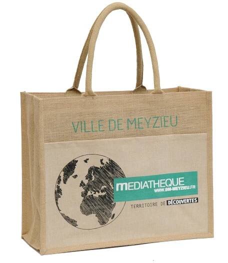 Library jute bag