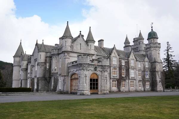 A general view of the Castle during the opening of "Life At Balmoral" -The Platinum Jubilee Exhibition at Balmoral Castle on March 30, 2022 in Aberdeen, Scotland.