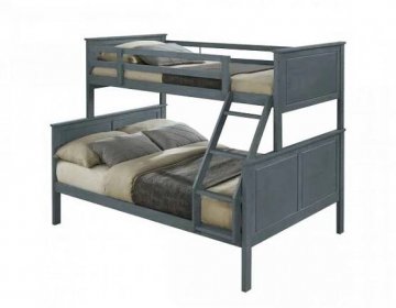 Patrová rozložitelná postel NEVIL - šedá