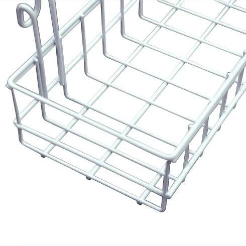 Bílý přídavný košík k nástěnce Reminder, délka 40 cm