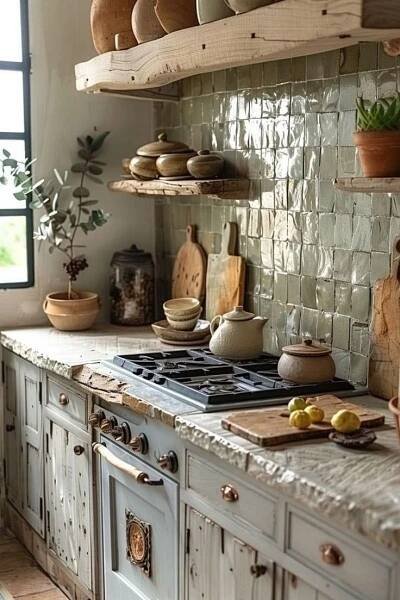 Pin by Meadow lyn on cottage kitchen in 2025 | Rustic kitchen, Country kitchen, Kitchen remodel