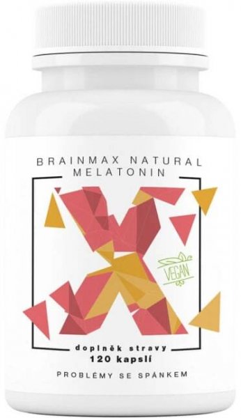 BrainMax Natural Melatonin 120 kapslí