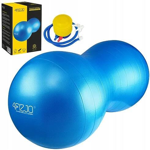 REHABILITAČNÍ MÍČ GYMNASTICKÝ CVIČENÍ PEANUT BALL FAZOLE PUMPA 90cm