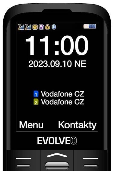 Mobilní telefon Evolveo EasyPhone XO (SGM EP-630-XOB) černý | DATART