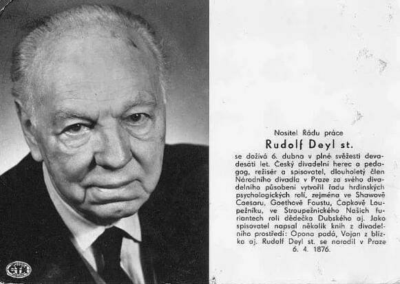 Deyl Rudolf starší, velký pohled - Pohlednice