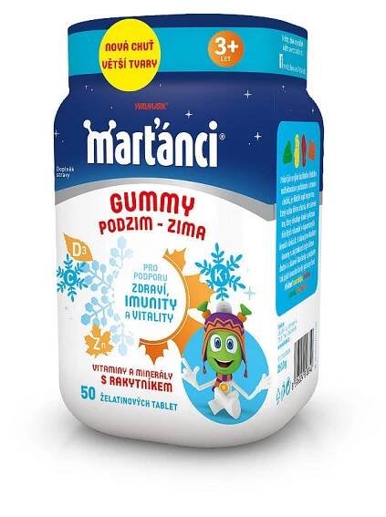 Multivitamin Marťánci Gummy Podzim-Zima Walmark 50tbl
