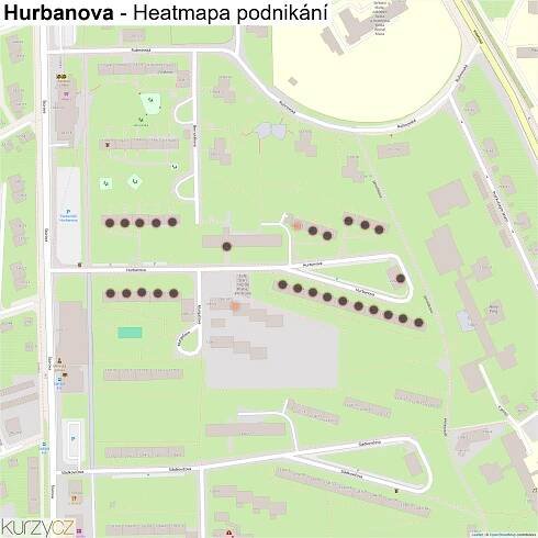 Hurbanova - mapy | Kurzy.cz