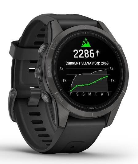 Garmin - Epix™ Pro (Gen 2) – Sapphire Edition | 42 mm Carbon Gray DLC Titanium / Black Band | Tovys.cz 