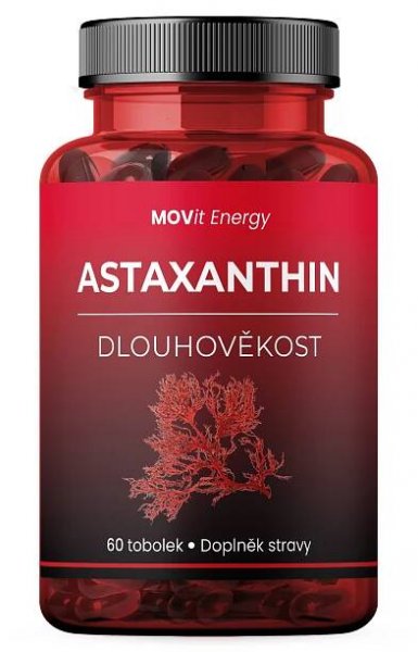 MOVit Energy Astaxanthin - Dlouhověkost 60 tobolek