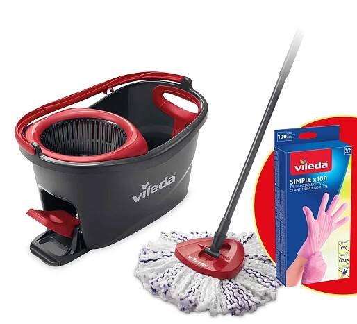 Mop Vileda TURBO 3v1 + rukavice 167751
