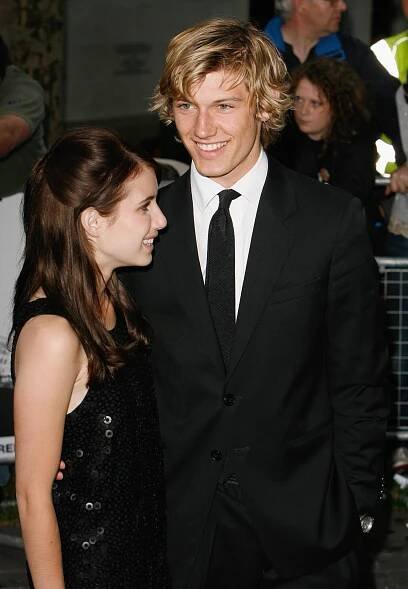 Alex Pettyfer and Emma Roberts at August 2008 "Wild Child" premiere