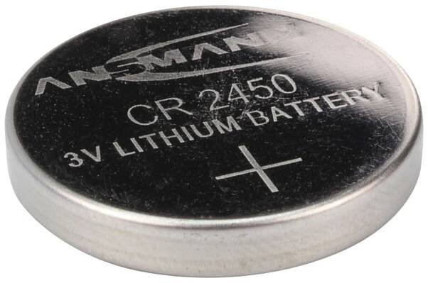 CR2450 3V Lithium Coin Cell Battery by ANSMANN - The Pi Hut