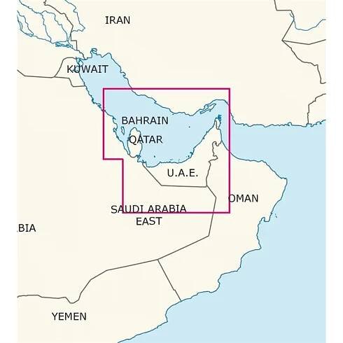SAE-Katar-Bahrajn VFR ICAO mapa 2025 | Pilot Shop 