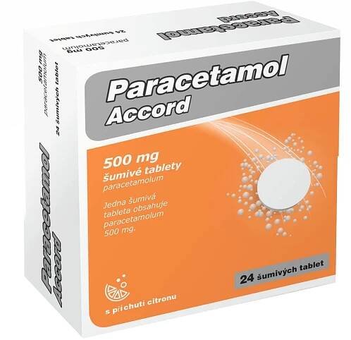 Accord Paracetamol 500mg eff. 24 šumivých tablet