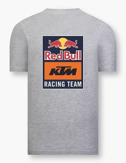 KTM Red Bull triko šedé s velkým logem KTM