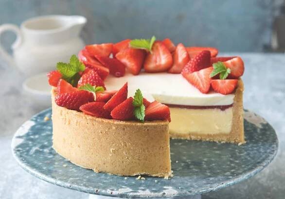 Dvojitý pečený nepečený cheesecake