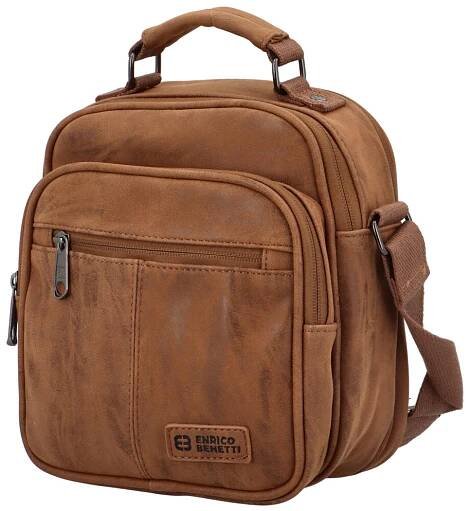 Pánská crossbody brašna camel - Enrico Benetti Douqen Camel